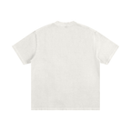 Heavyweight Vintage Washed Frayed T-Shirt White