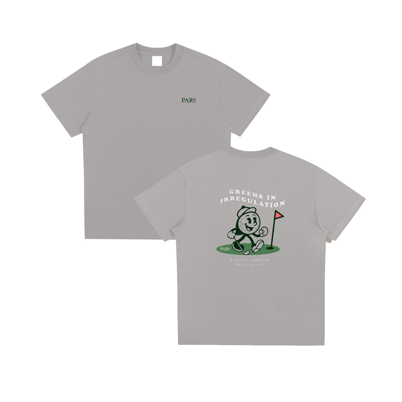 Greens in Irregulation T-Shirt Grey