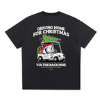 Christmas Tee Driving Home Black