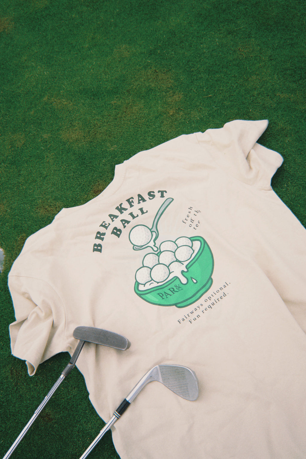 Breakfast Balls T-Shirt Sand