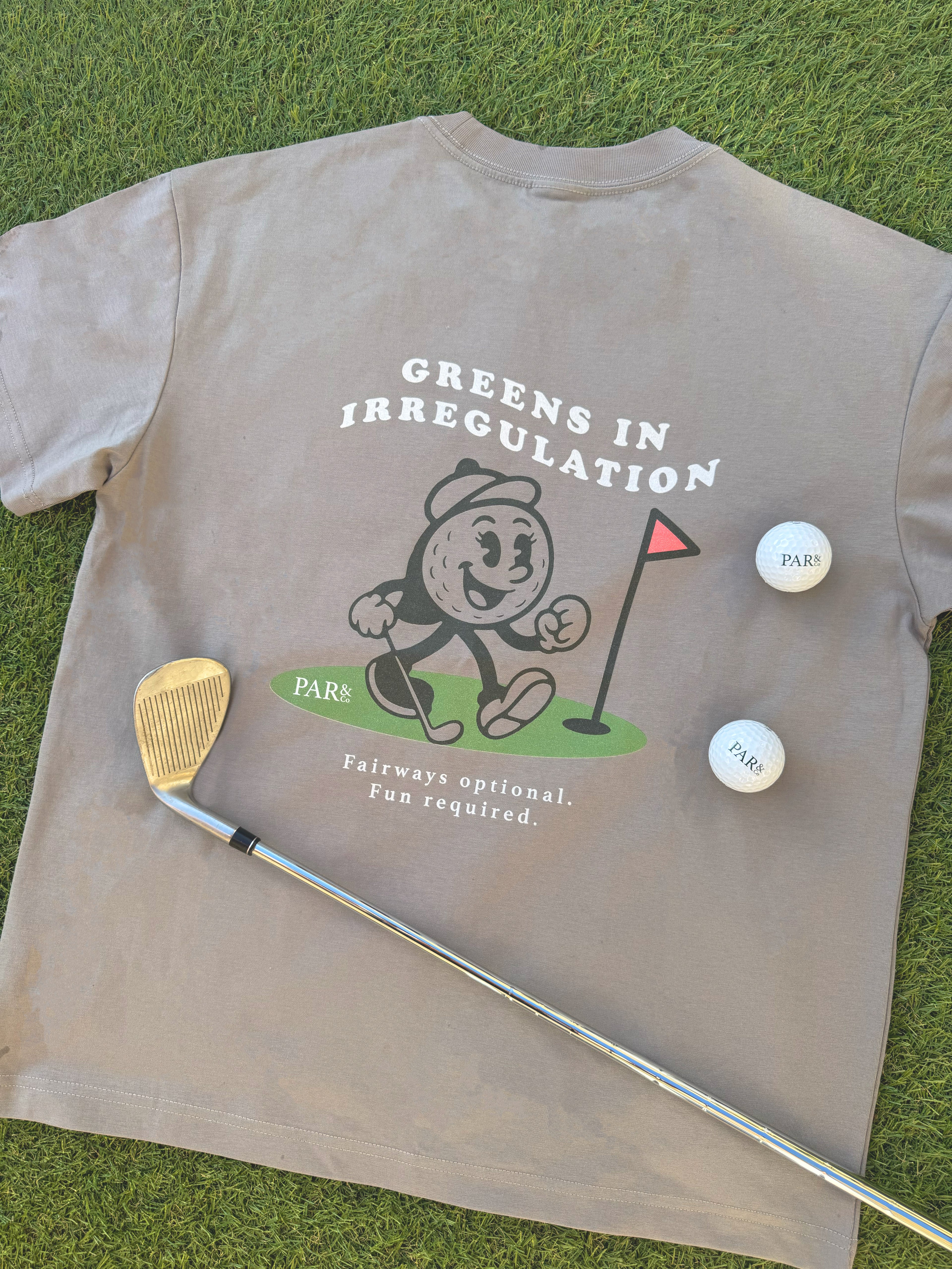 Greens in Irregulation T-Shirt Grey