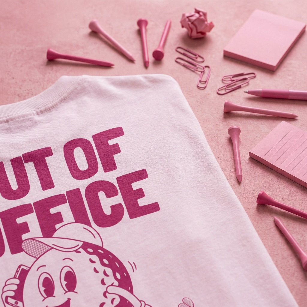 Out of Office White and Pink